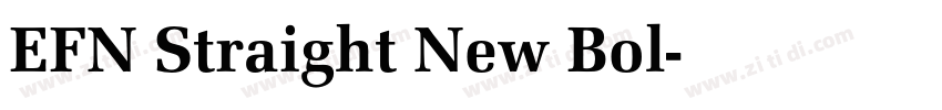EFN Straight New Bol字体转换